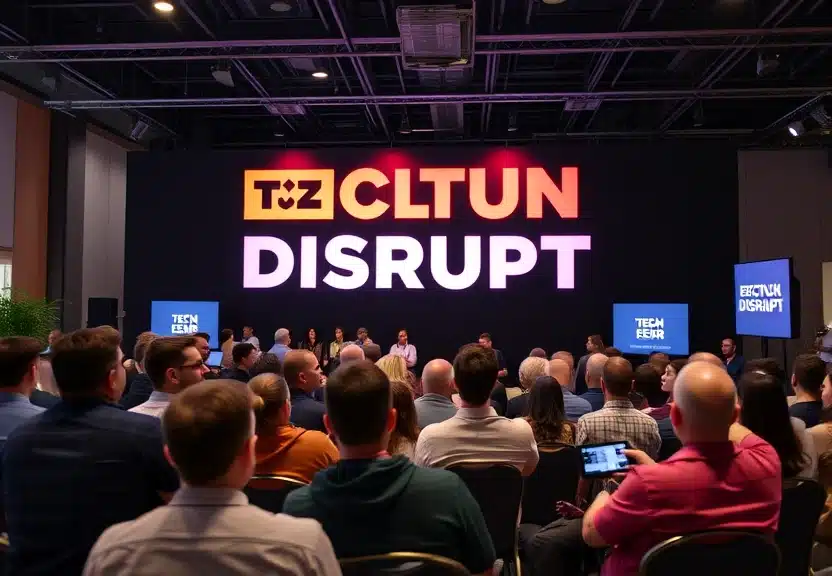 Representação visual de Apenas 6 dias para garantir sua economia no TechCrunch Disrupt 2025!